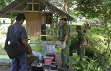 Pengambilan Sampel air limbah PTPN XIII Danau Salak